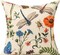 Throw Pillow Covers 18x18 Set of 4 Spring Summer Garden Flowers Farmhouse Décor Outside Furniture Bench Chair Decorative Cushion Cases for Swing Deep Seat Bed Couch Sofa